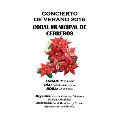 Concierto de la Coral Municipal de Cebreros