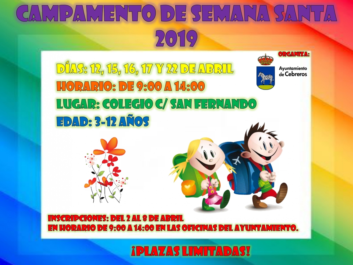 CAMPAMENTO DE SEMANA SANTA 2019