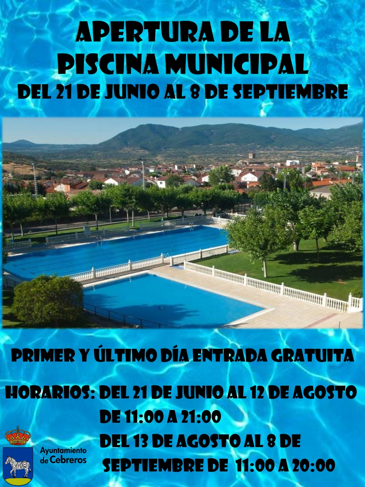APERTURA DE LA PISCINA MUNICIPAL
