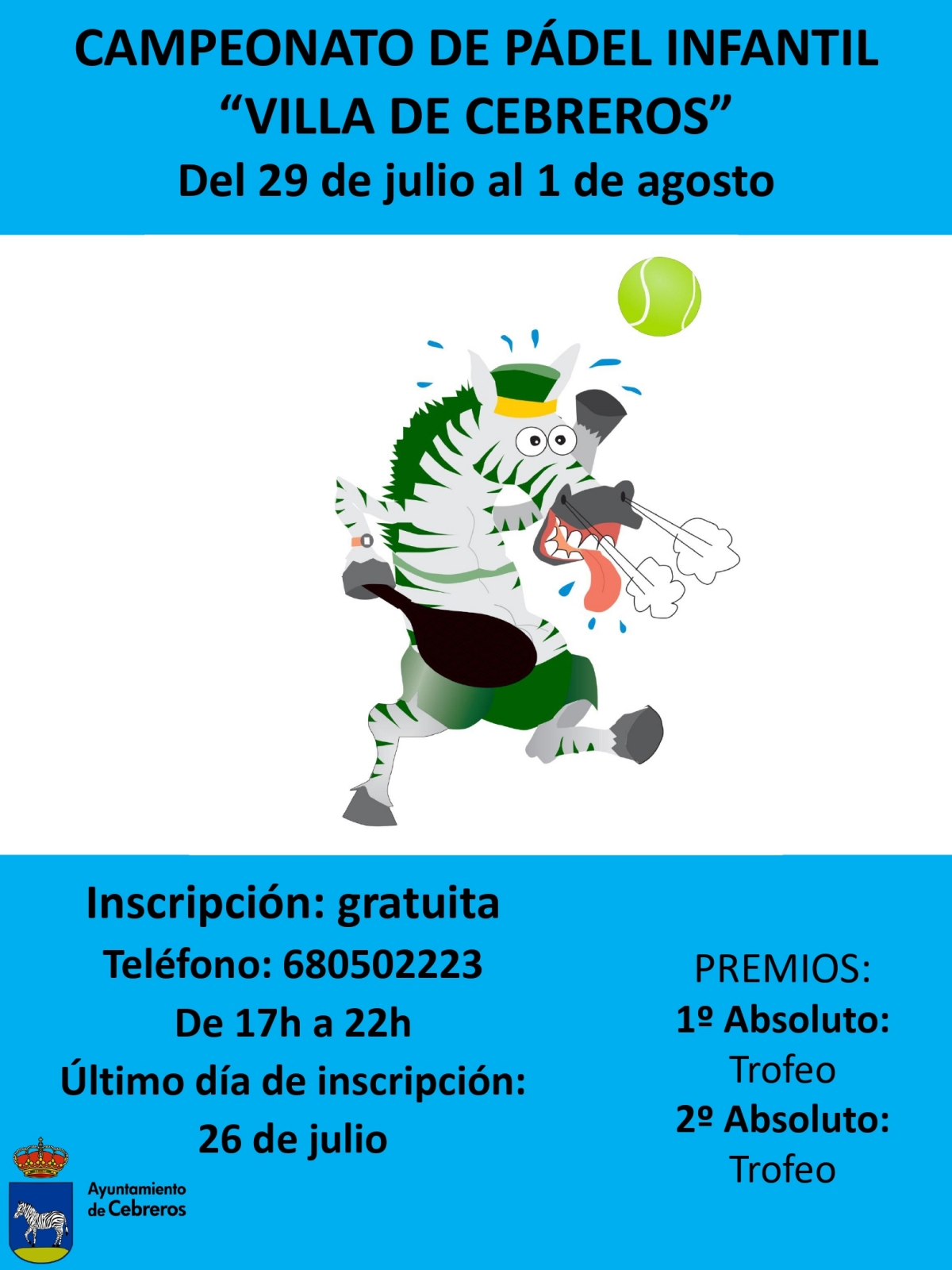 CAMPEONATO DE PÁDEL INFANTIL 2019