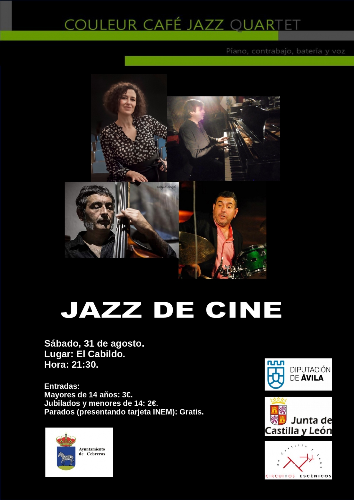 CIRCUITOS ESCÉNICOS: COULEUR CAFÉ JAZZ QUARTET