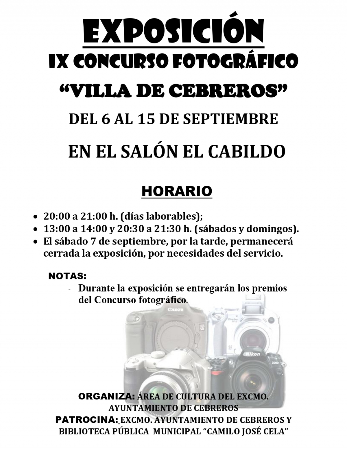 EXPOSICIÓN CONCURSO FOTOGRÁFICO 2019