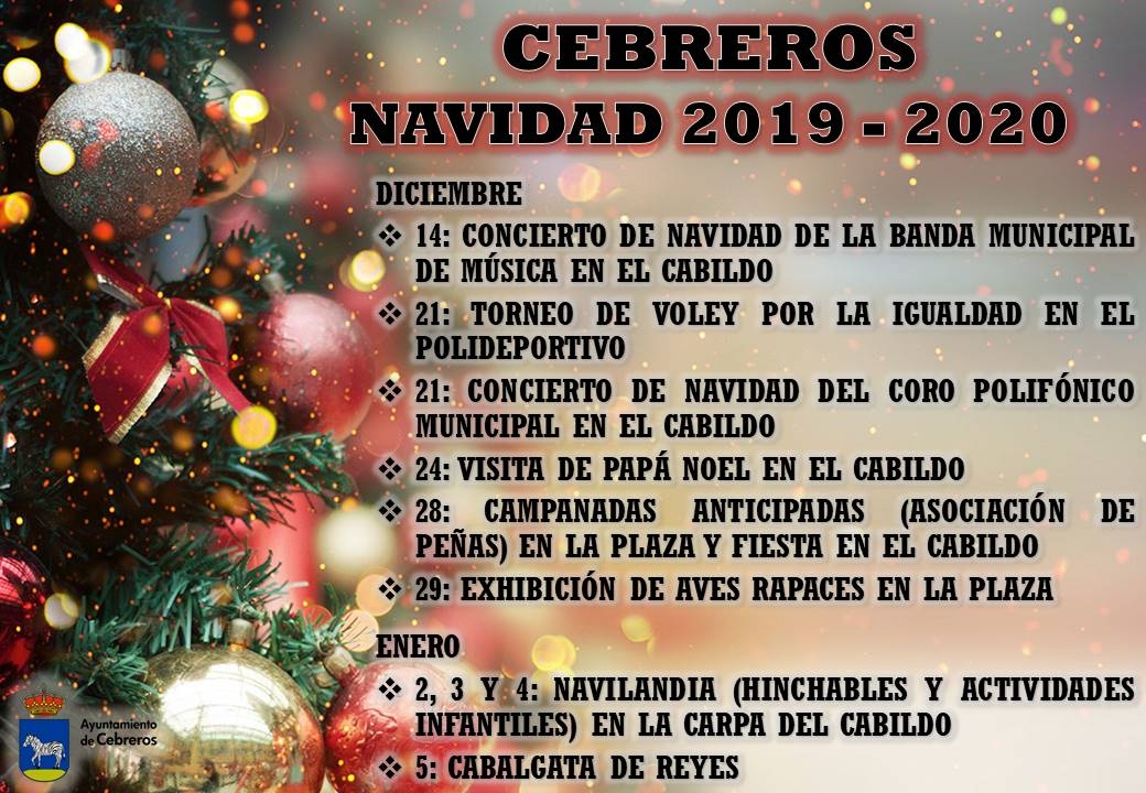 PROGRAMACIÓN NAVIDAD 2019-2020