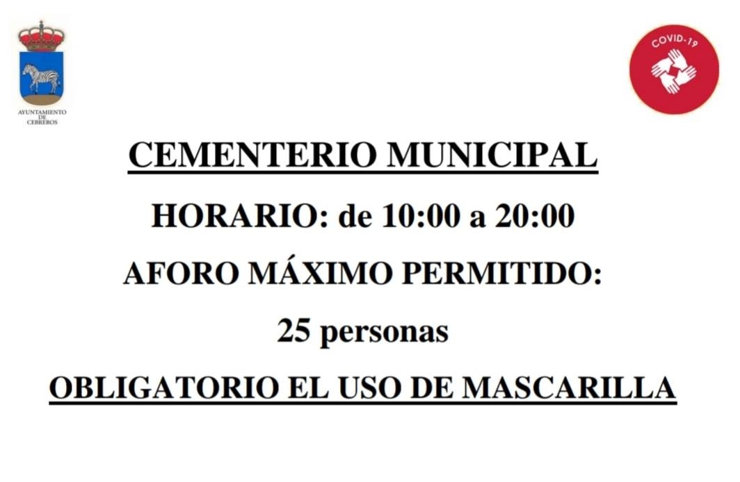 APERTURA CEMENTERIO MUNICIPAL