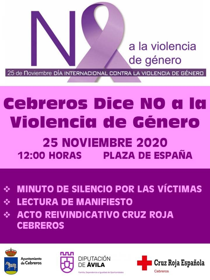 CEBREROS DICE NO A LA VIOLENCIA DE GÉNERO 2020