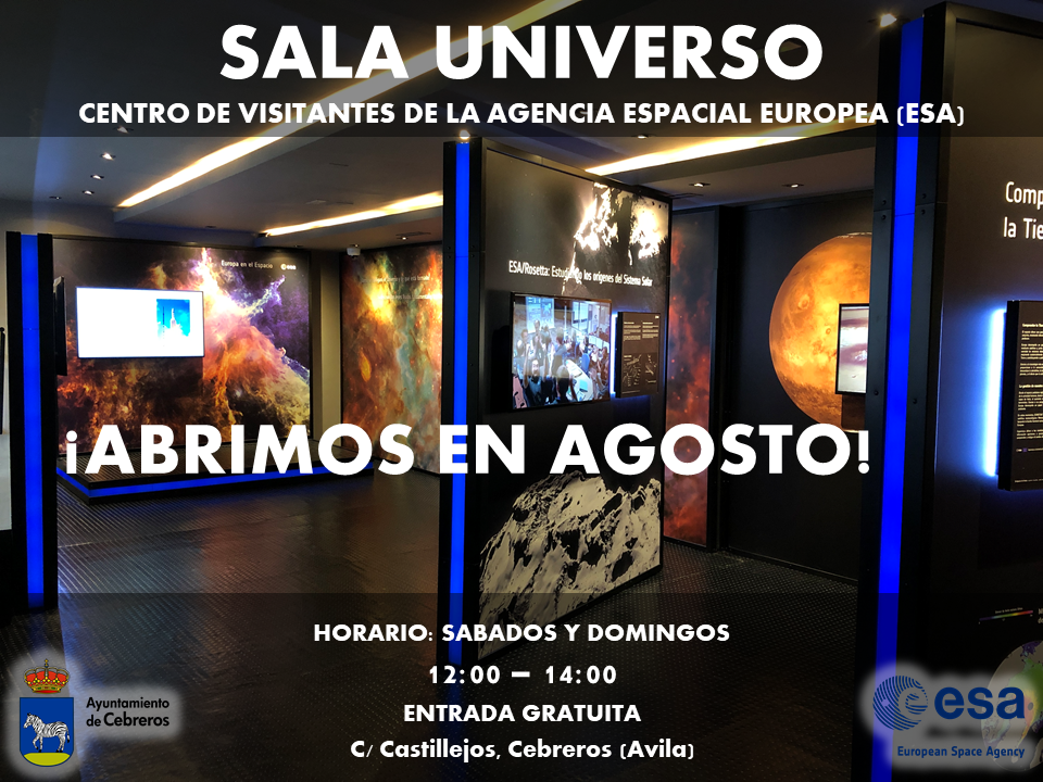 SALA UNIVERSO: APERTURA AGOSTO 2021