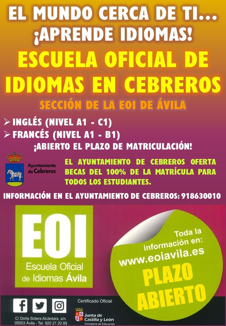 ESCUELA OFICIAL DE IDIOMAS EN CEBREROS