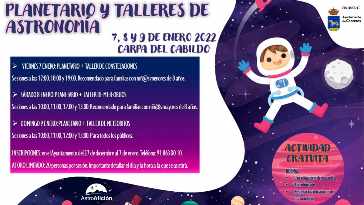 PLANETARIO Y TALLERES DE ASTRONOMÍA