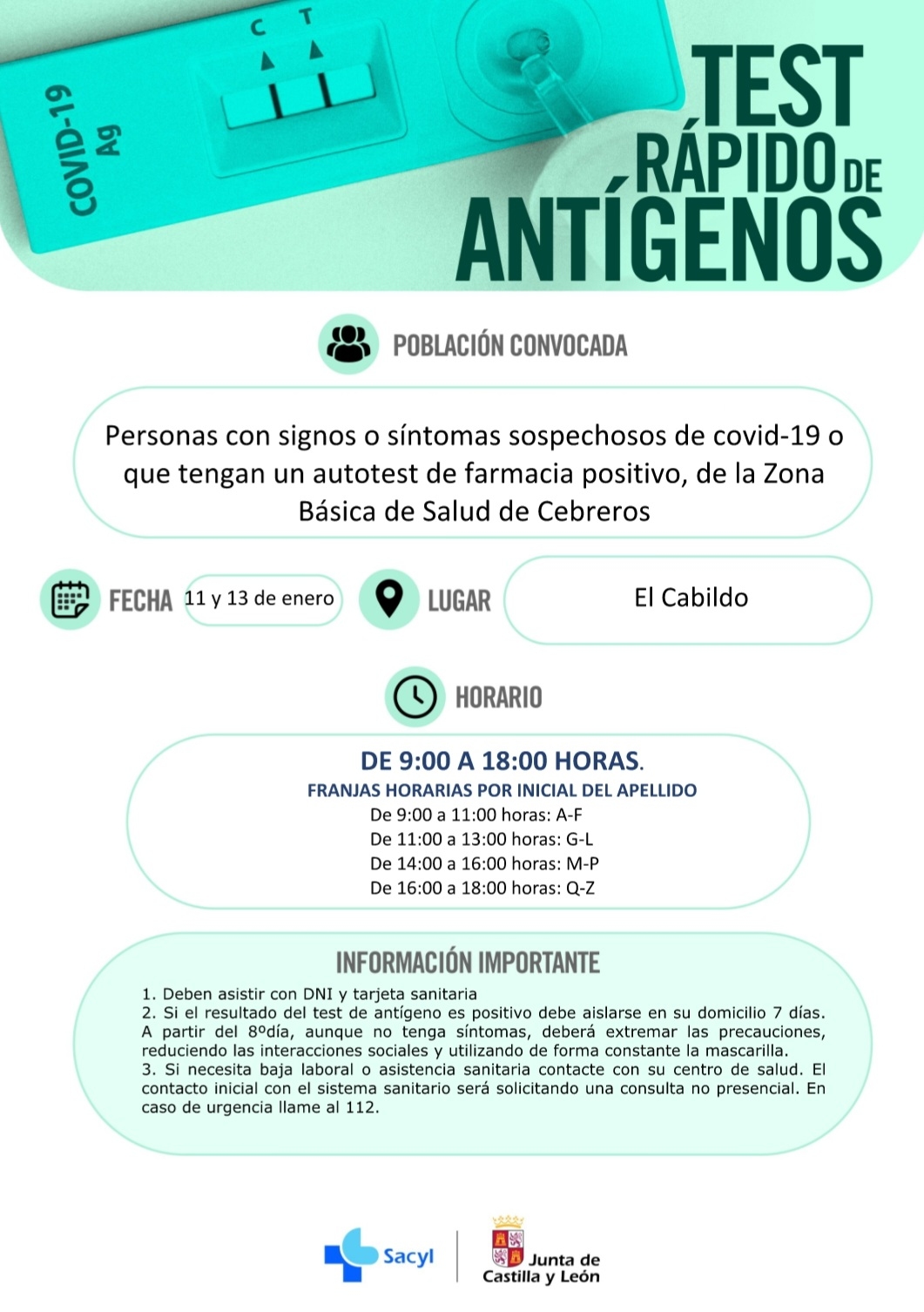 CRIBADO TEST DE ANTÍGENOS