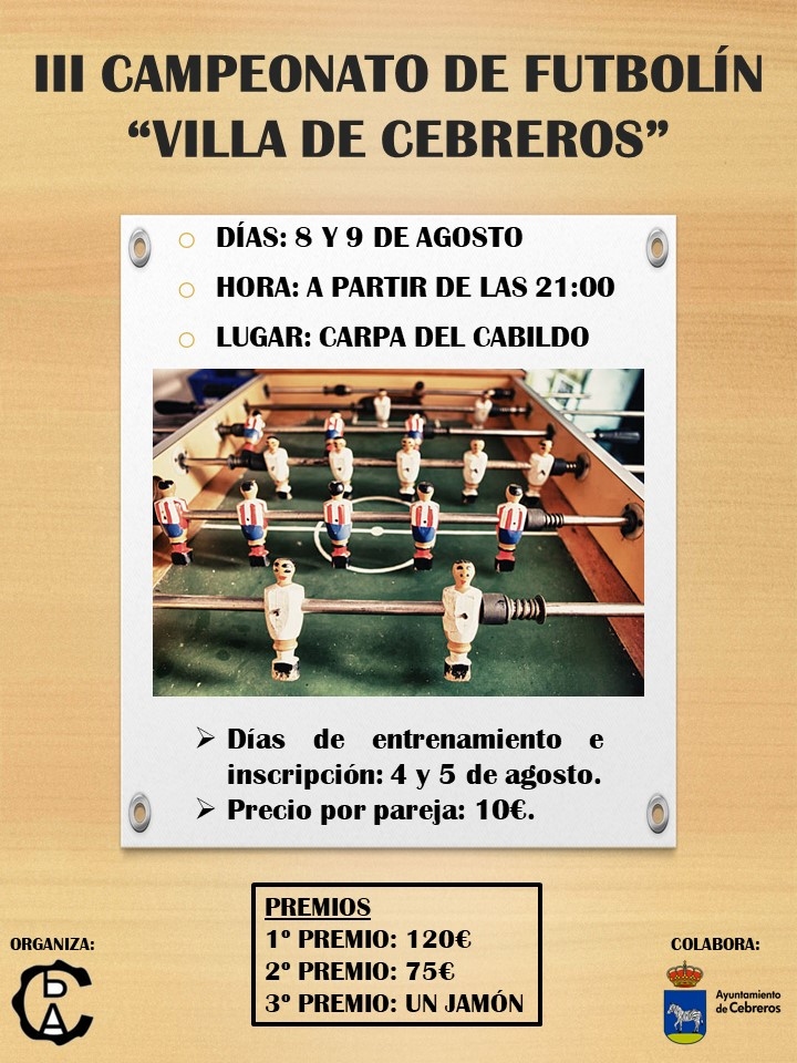 III CAMPEONATO DE FUTBOLÍN