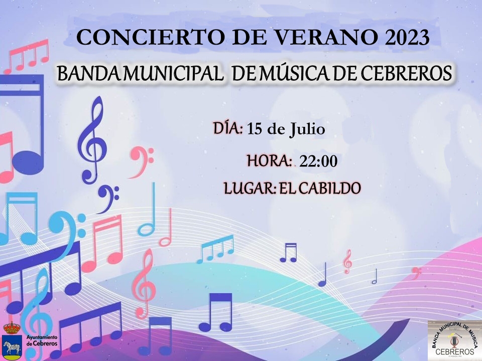 CONCIERTO DE VERANO BANDA DE MÚSICA 2023