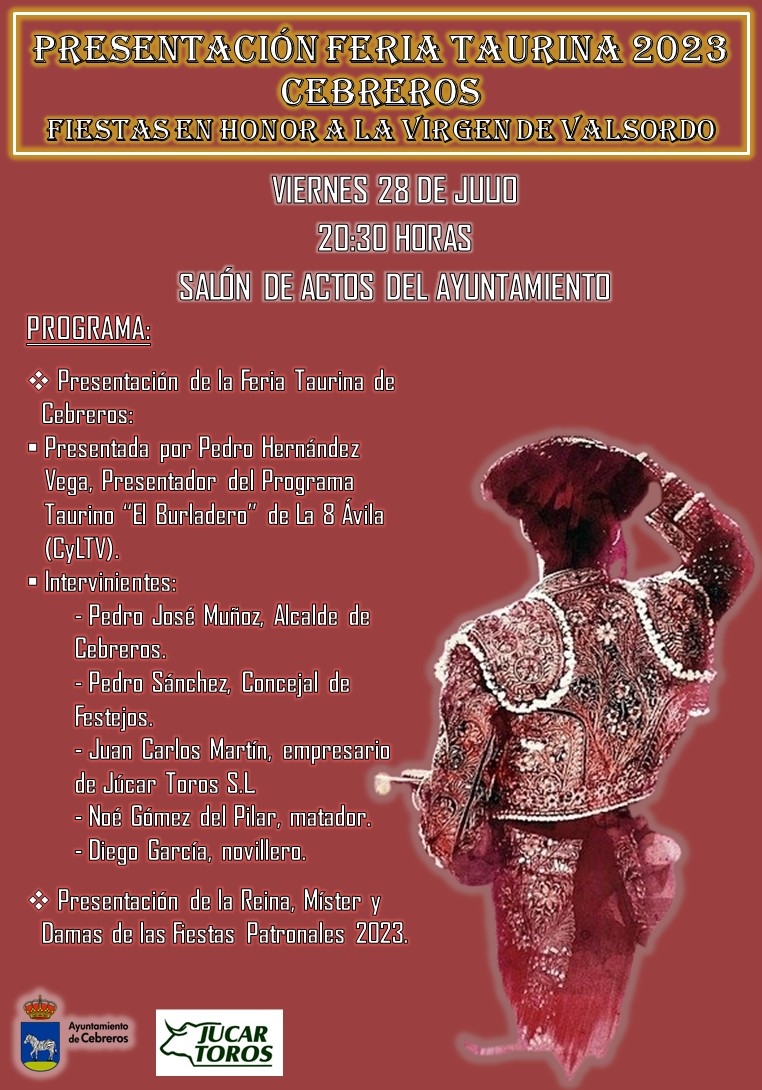 PRESENTACIÓN FERIA TAURINA 2023