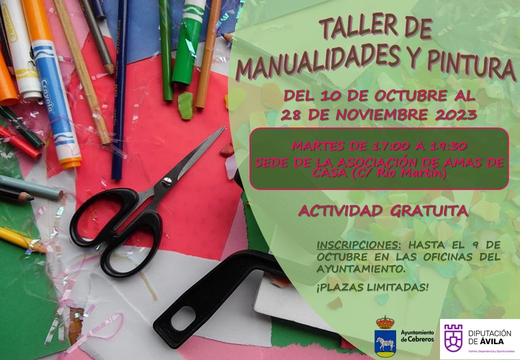 TALLER DE MANUALIDADES Y PINTURA