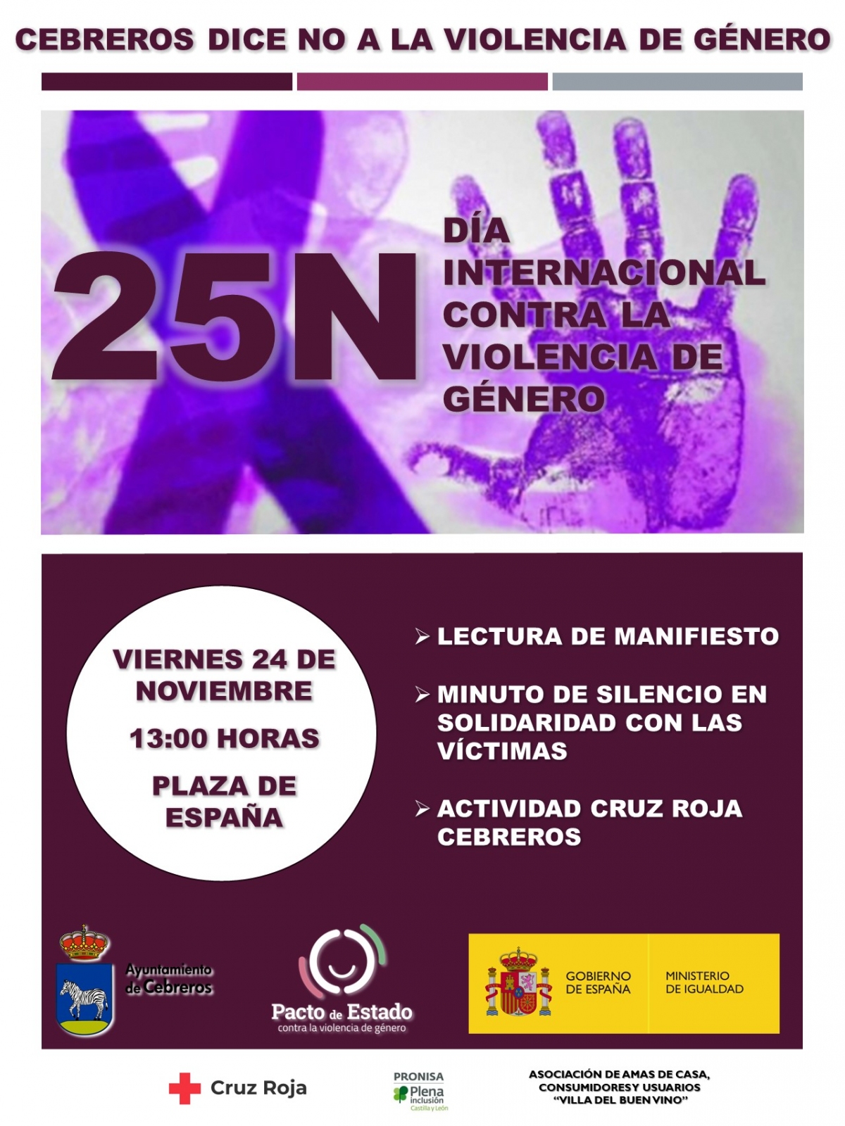 25N DÍA INTERNACIONAL CONTRA LA VIOLENCIA DE GÉNERO