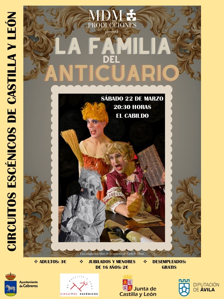 CIRCUITOS ESCÉNICOS: LA FAMILIA DEL ANTICUARIO