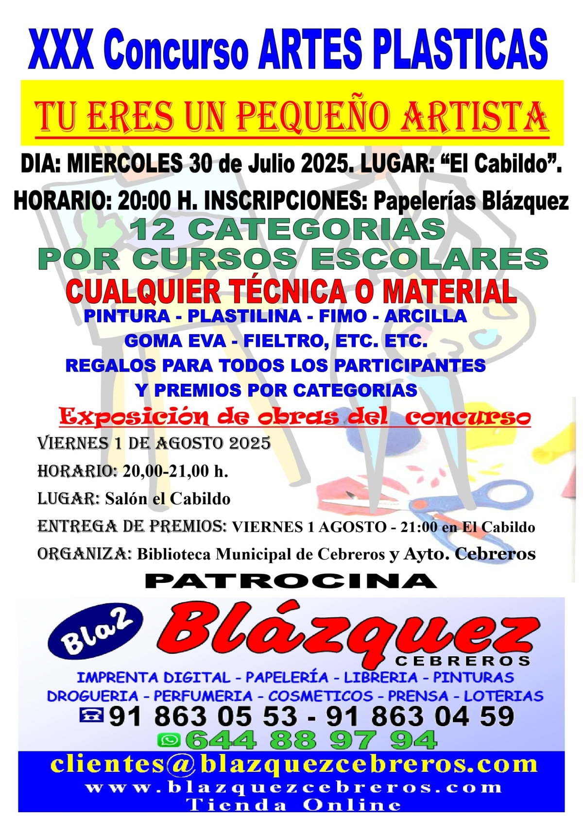 CONCURSO DE ARTES PLÁSTICAS 2025