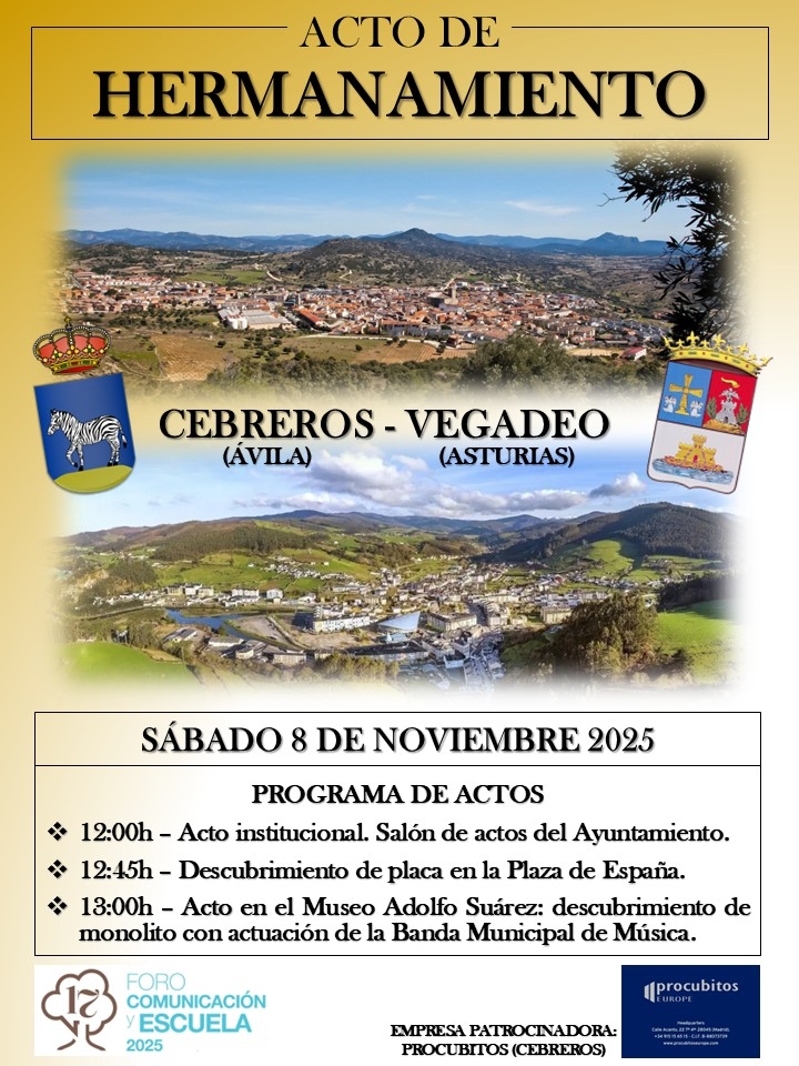 ACTO DE HERMANAMIENTO CEBREROS - VEGADEO