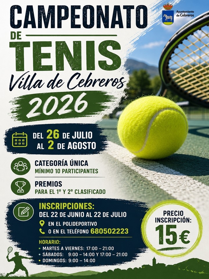 CAMPEONATO DE TENIS 2026