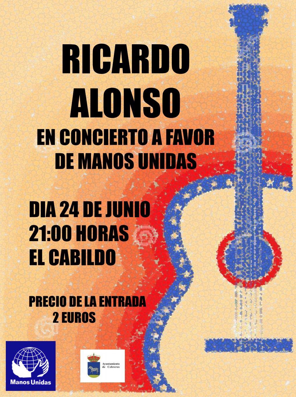 CONCIERTO DE RICARDO ALONSO A FAVOR DE MANOS UNIDAS