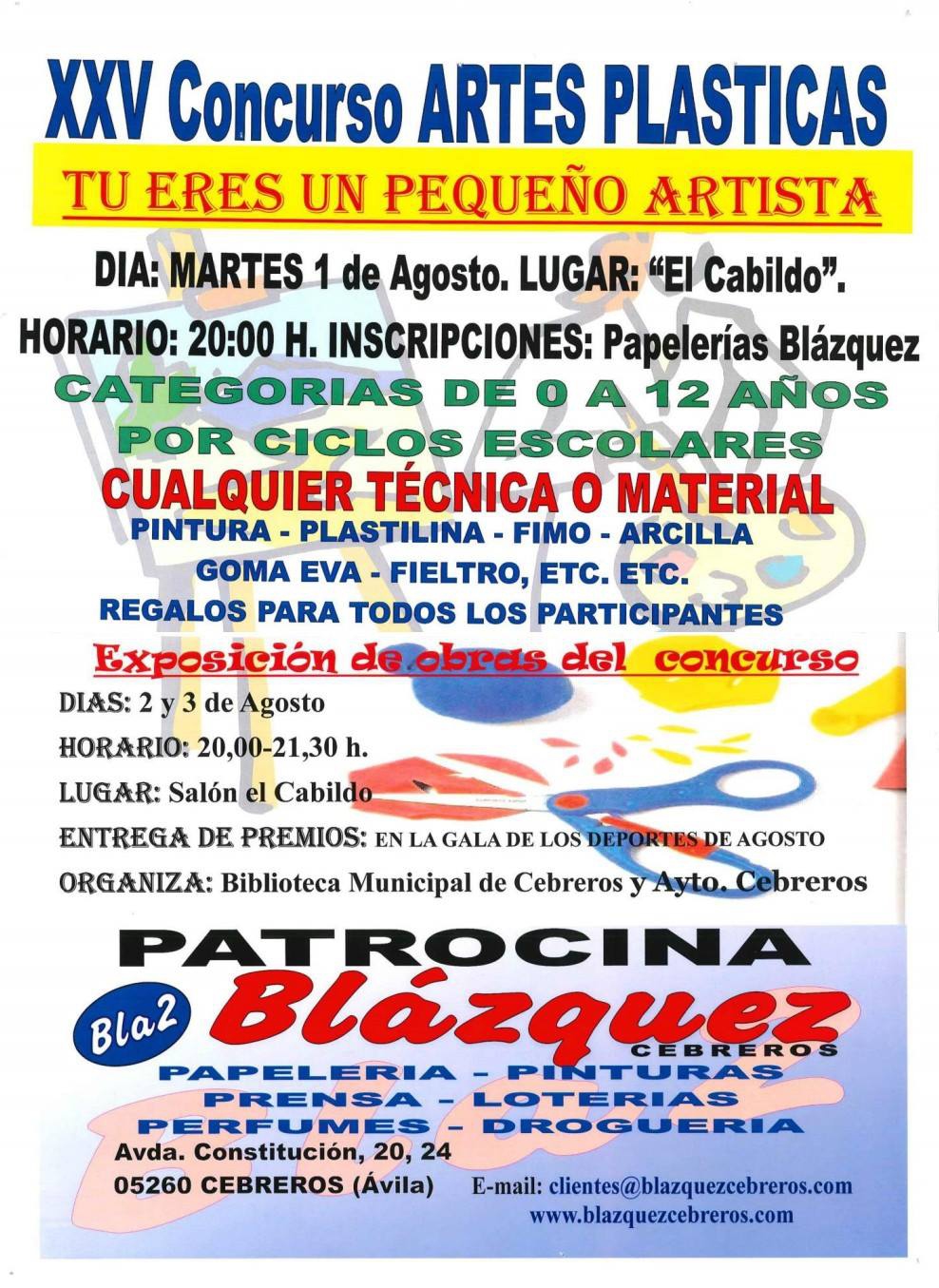 XXV CONCURSO DE ARTES PLÁSTICAS 