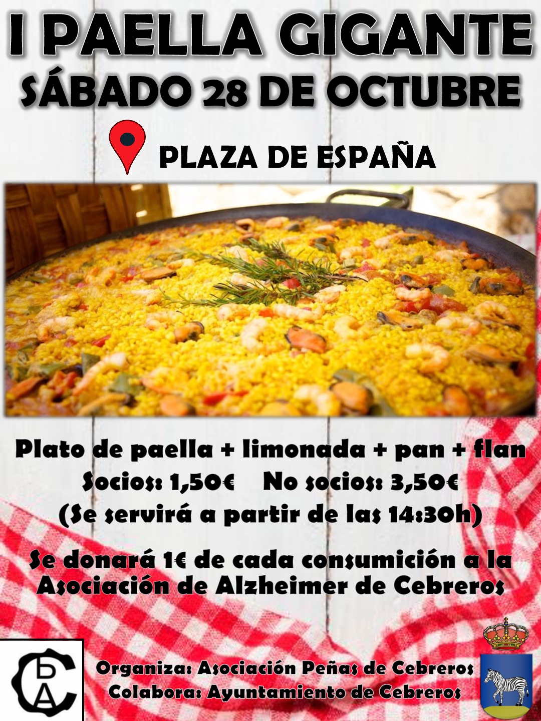 I PAELLA GIGANTE ASOCIACIÓN PEÑAS DE CEBRER0S