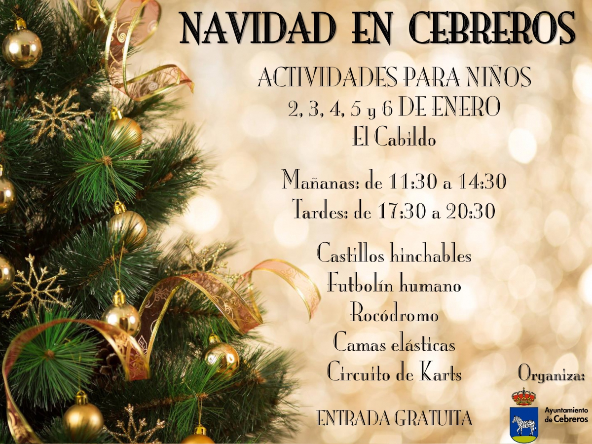 NAVIDAD EN CEBREROS: ACTIVIDADES INFANTILES