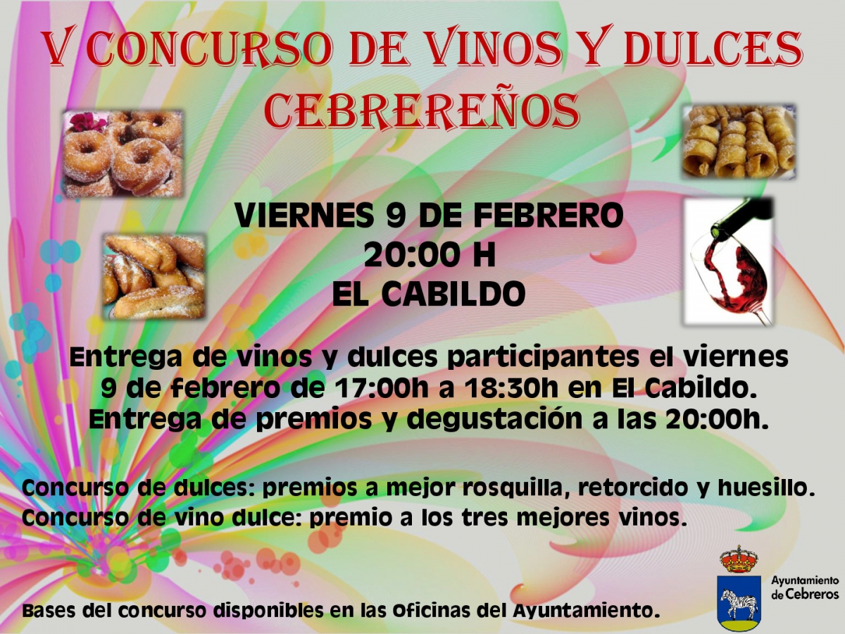 V CONCURSO DE VINOS Y DULCES CEBREREÑOS