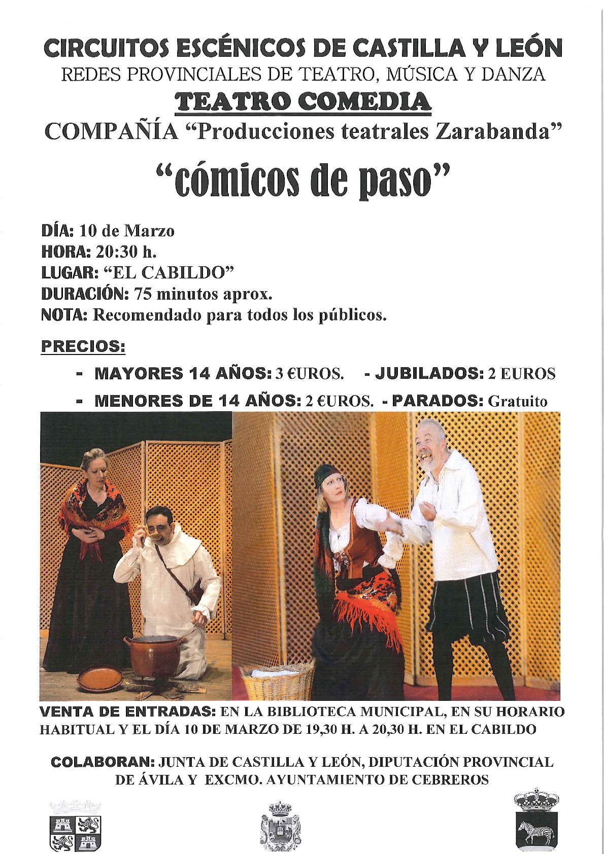 CIRCUITOS ESCÉNICOS: TEATRO CÓMICO