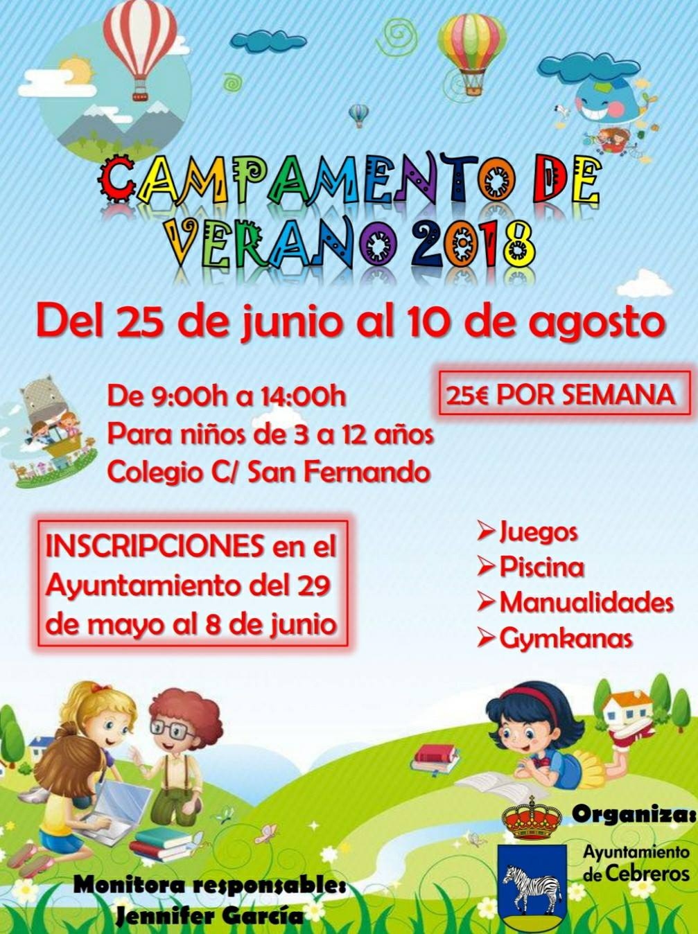 CAMPAMENTO DE VERANO 2018