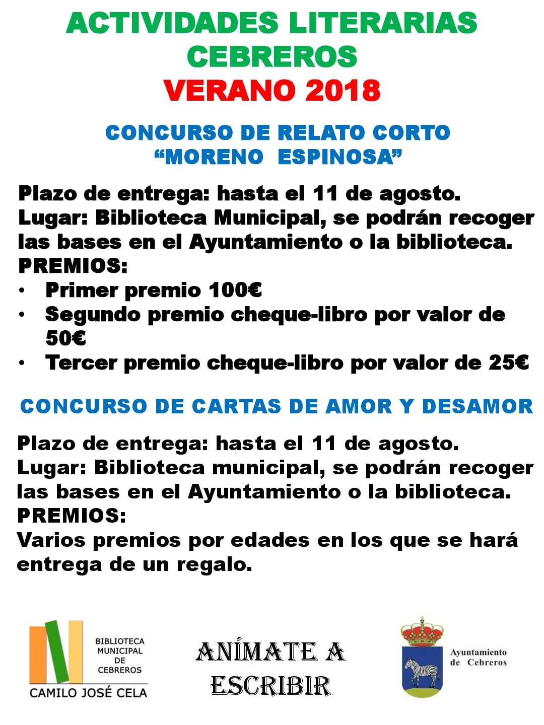 CONCURSOS LITERARIOS