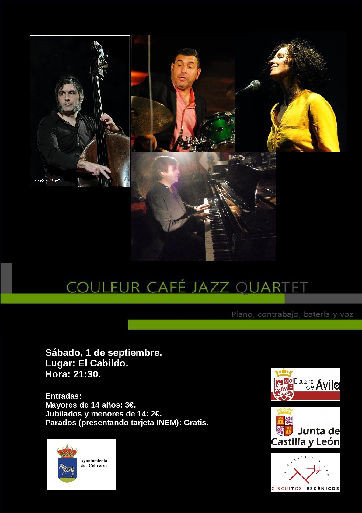 CIRCUITOS ESCÉNICOS: COULEUR CAFÉ JAZZ QUARTET