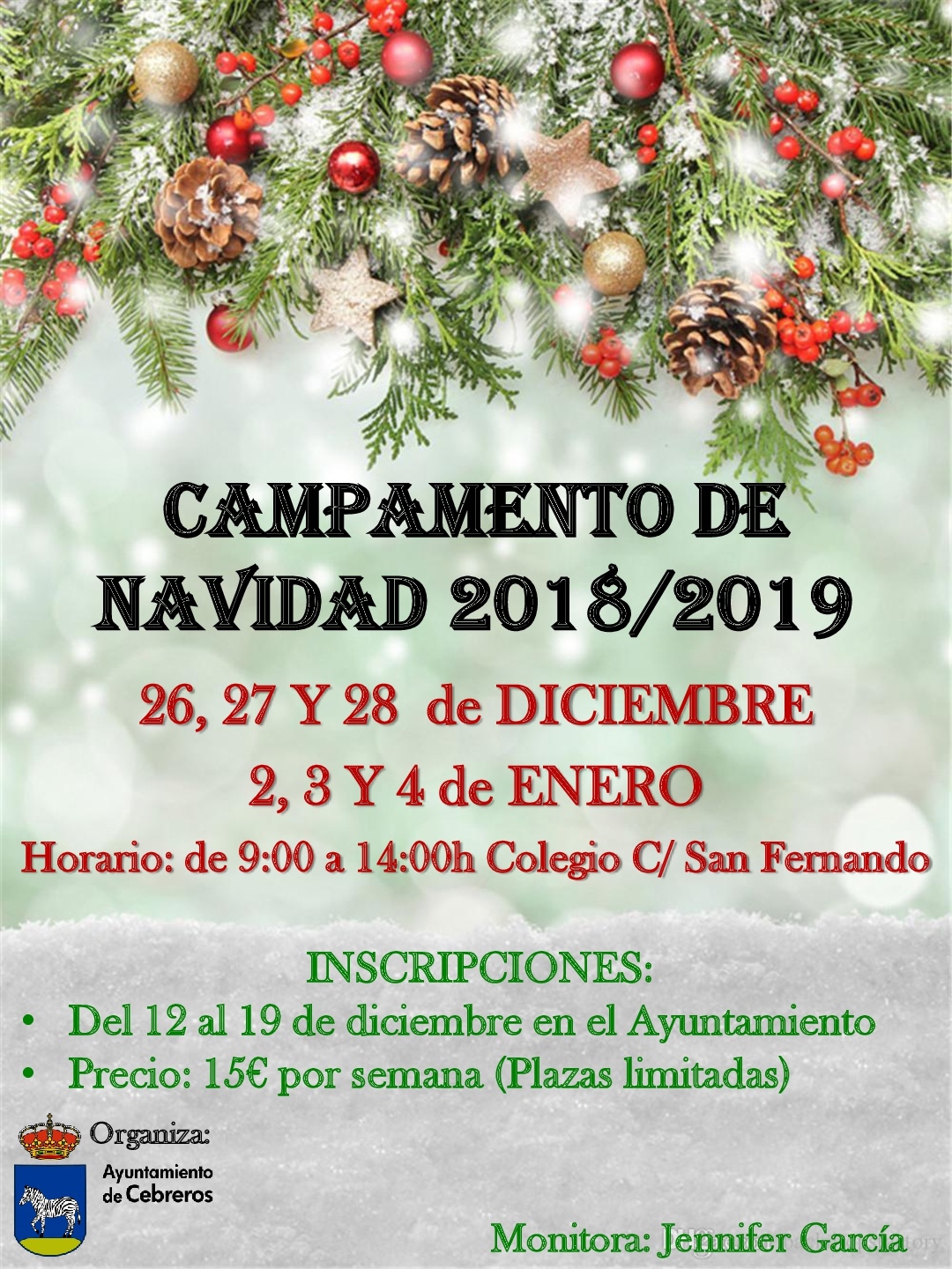 CAMPAMENTO DE NAVIDAD 2018/2019