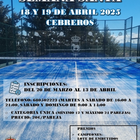 Torneo de padel 2025 semana santa1