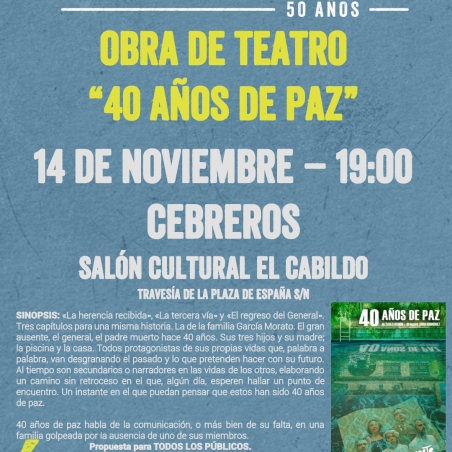 Cartel obra teatro cebreros   40 anos de paz_251111