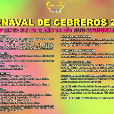 Programa carnaval 2026