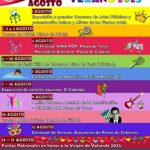 Programa verano 2025 agosto