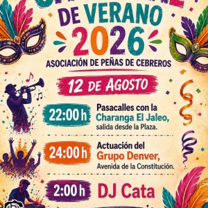 Carnaval de verano 20261
