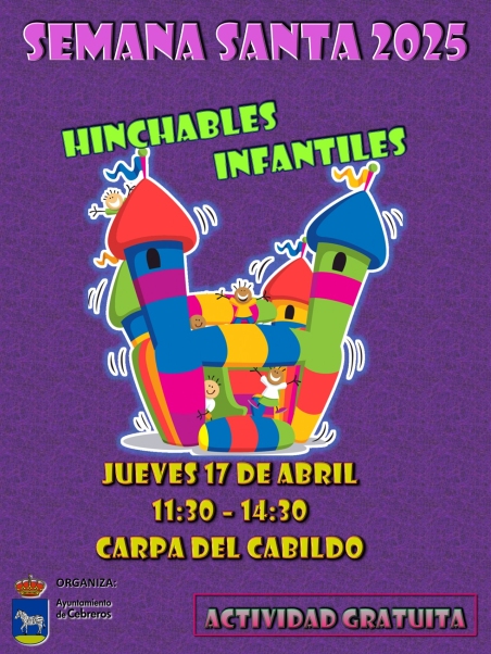 HINCHABLES INFANTILES SEMANA SANTA 2025