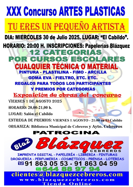 CONCURSO DE ARTES PLÁSTICAS 2025