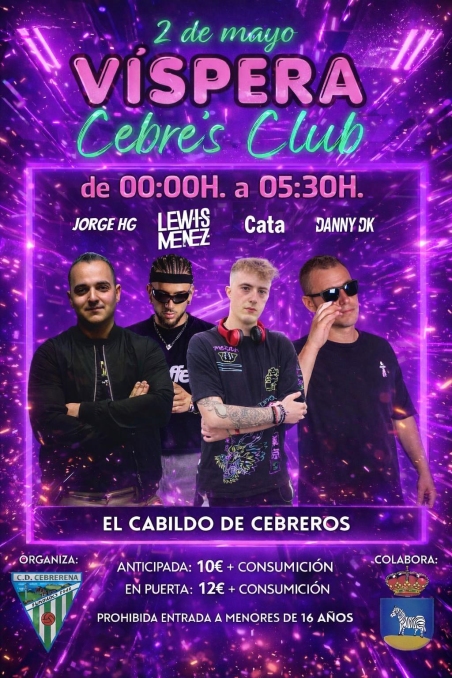 VÍSPERA CEBRE'S CLUB