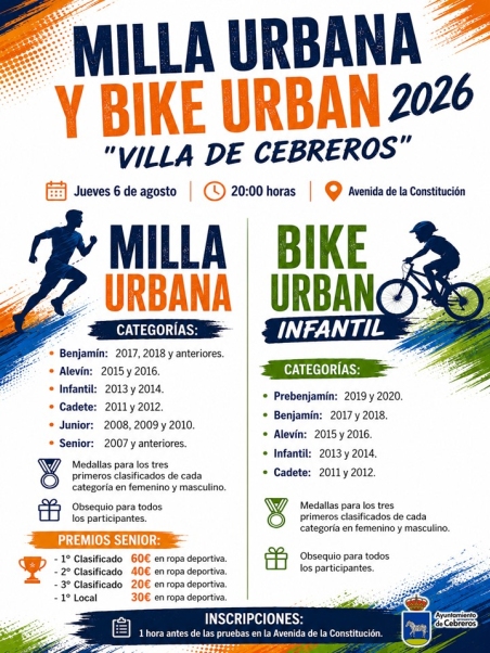 MILLA URBANA Y BIKE URBAN 2026